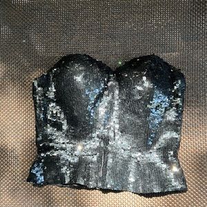 Vintage Blassport by Bill Blass Neiman Marcus Sequin Bustier